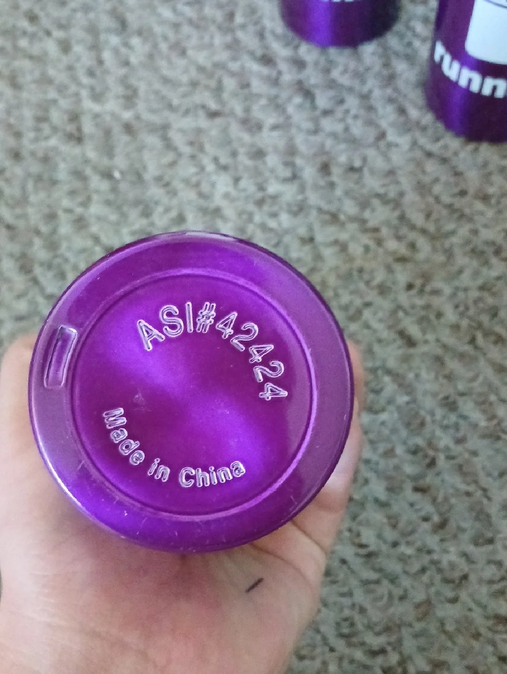 Purple Aluminum Water Bottle - Reusable Sport Bottle